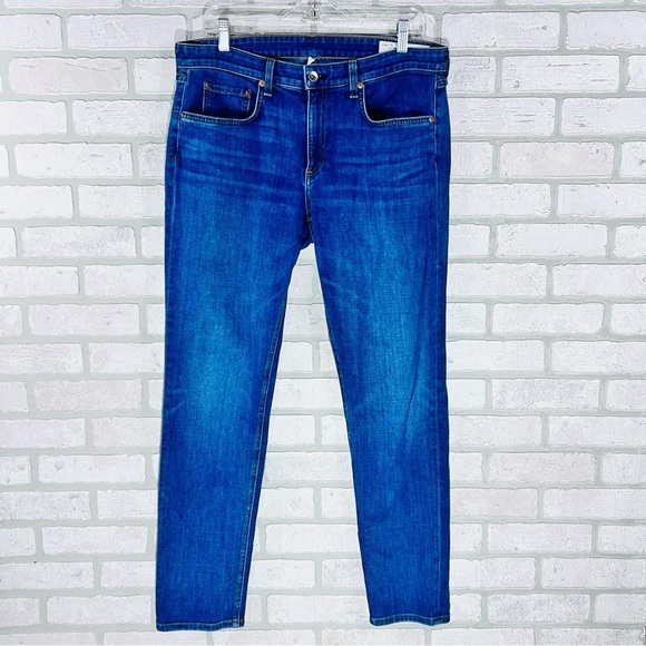 rag & bone Dre Slim Boyfriend Jeans in Mission City Wash Size 30 - Picture 5 of 11